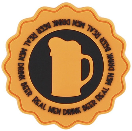 Patch 3D PVC Drink Beer Orange (444130-7311 101 INC)