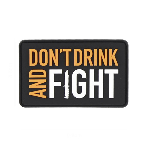 Patch 3D PVC Don't Drink BK/Orange (101 INC)