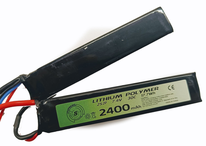 LiPo 7.4V x 2400mAh - 30C - Crane Doppia - DEANS (A24CD SUPREME)