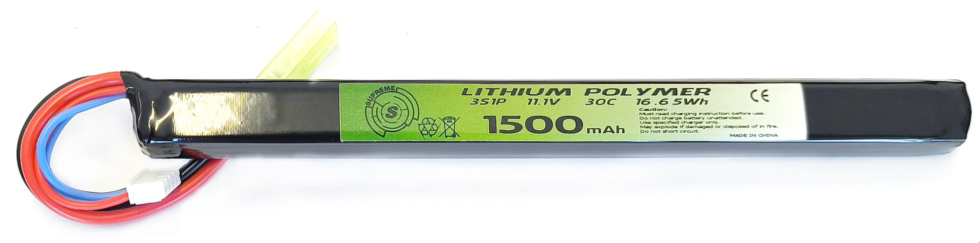 LiPo 11.1 x 1500 30 C - AKS/Kurz - Mini Tamiya (SUPREME)