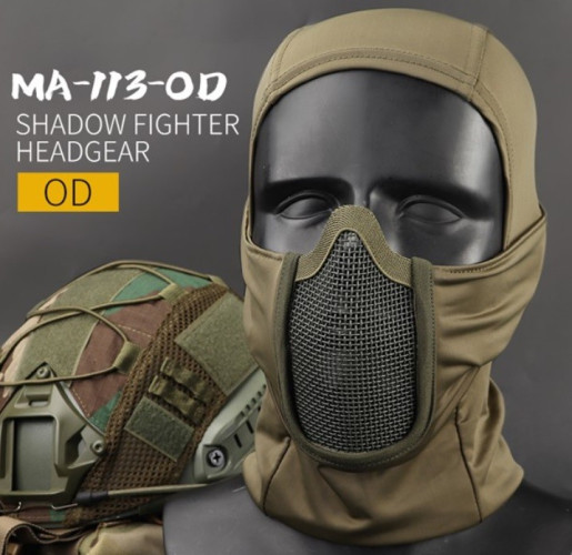 Shadow Fighter Mask - Olive Drab (MA-113-OD WOSPORT)