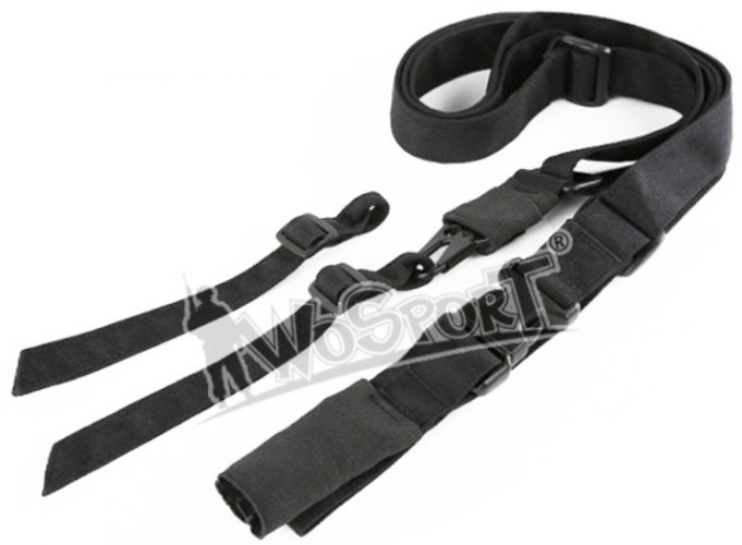 WST Three Point Sling I - Black (SL-27-BK Wosport)