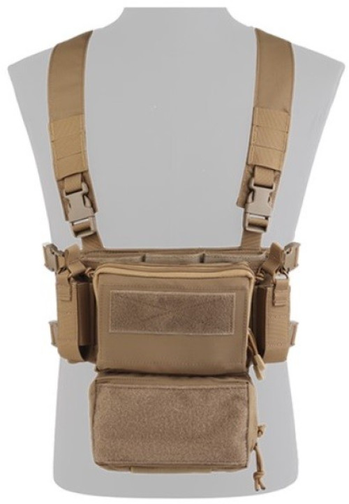 D3CRM Tactical Chest Rig - Coyote Brown (VE-87-SET-01-CB Wostport)