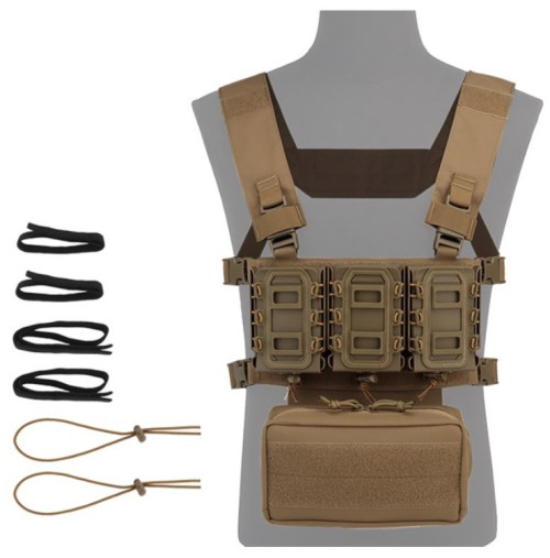 Laser Cut Chest Rig - Coyote Brown (VE-91-CB Wostport)