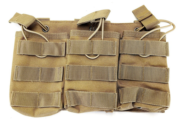 Triple Mag Pouch 7.62 - Open Top - TAN (WT0002 WADSN)