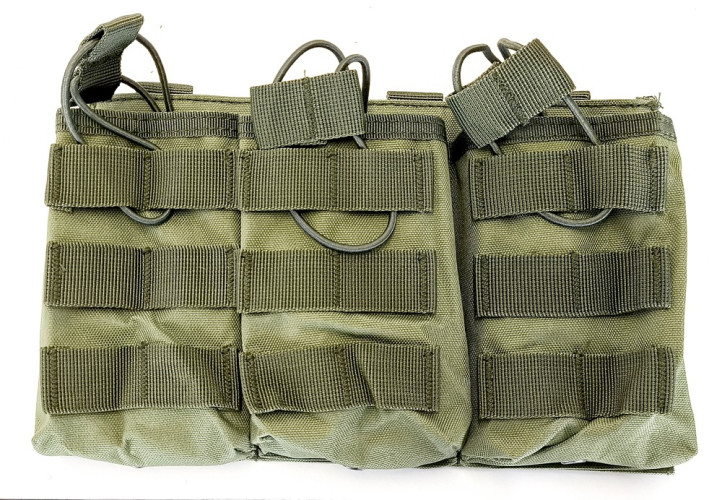 Triple Mag Pouch 7.62 - Open Top - Olive Drab (WT0002 WADSN)