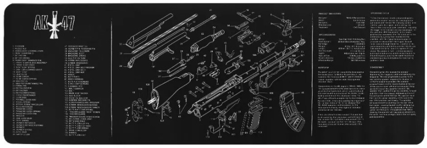 Mouse / Work PAD - AK47 - 91x30 cm (WA2001 WADSN)