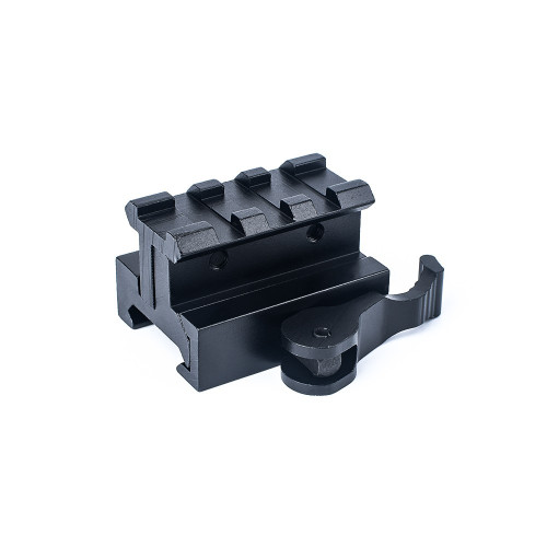 Height and Tilt Adjustable Rail QD - 3 slot - Black (ME09002 Metal)