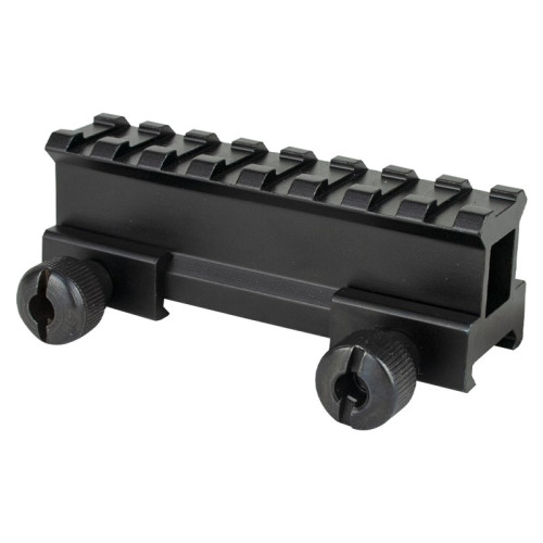 Height Rail Mount 1 inch - 8 slot - Black (ME09018 Metal)