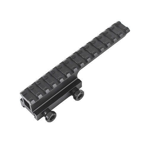 Height Rail Mount - 1 inch - 14 slot - Black (ME09022 Metal)