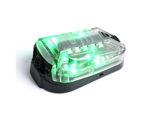 Hel-Star 6 Gen.III Helmet Light - GREEN & IR - Black (WD03001 WADSN)