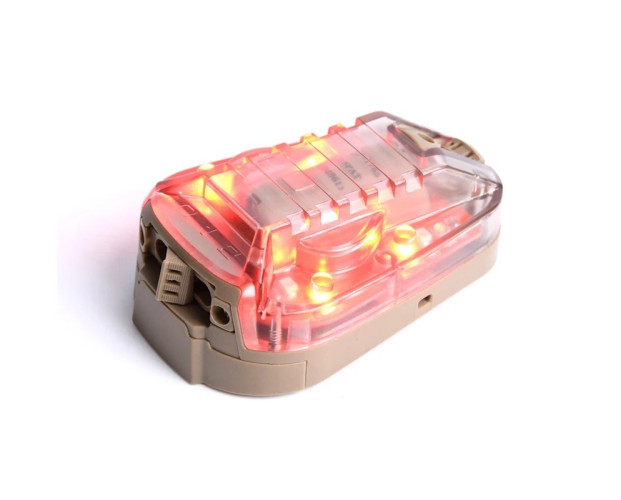 Hel-Star 6 Gen.III Helmet Light - RED & IR - TAN (WD03001 WADSN)