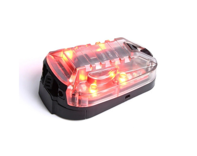 Hel-Star 6 Gen.III Helmet Light - RED & IR - Black (WD03001 WADSN)