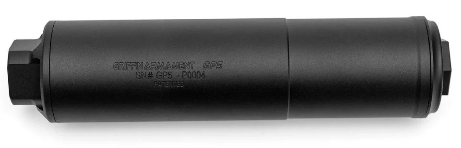 Griffin Armament GP5 Direct Thread Suppressor - Black (GA054493 PTS)