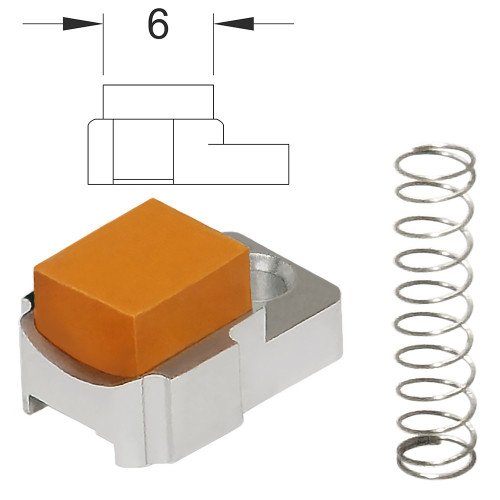 Pressore HopUp - Soft Flat - da 6 mm (MX-HOP010SF6 Maxx Model)