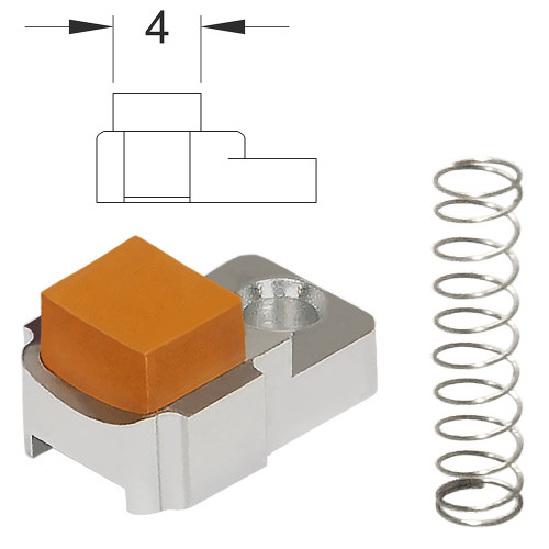 Pressore HopUp - Soft Flat - da 4 mm (MX-HOP010SF4 Maxx Model)