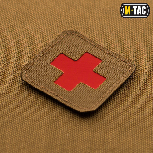 Patch Medic Cross - Laser Cut - Ranger Green/Red (51122 M-Tac)