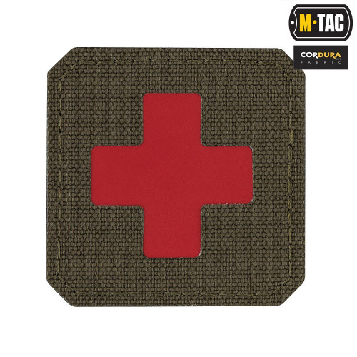 Patch Medic Cross - Laser Cut - Ranger Green/Red (5903886826403 M-Tac)