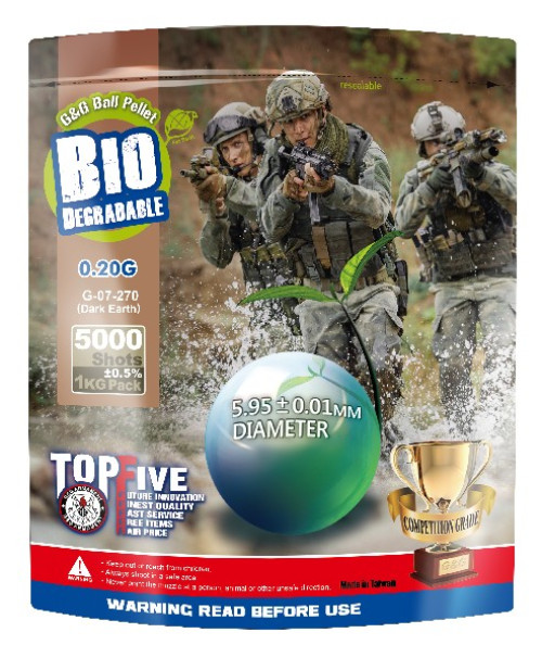 Busta 0.20g BIO da 5000bb - Dark Earth (G-07-270 G&G)