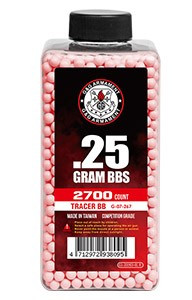Bottiglia 0.25g Traccianti Red 2700bb (G-07-267 G&G)