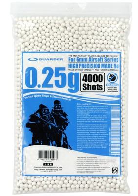 Busta da 1kg di Pallini da 0.25g (BB-25 Guarder)