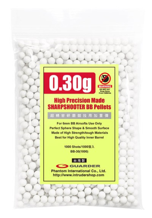 Busta da 300g di Pallini da 0.30g (BB-30 Guarder)