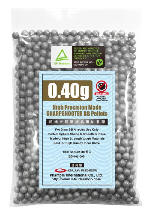 Busta da 400g di Pallini da 0.40g (BB-40 Guarder)