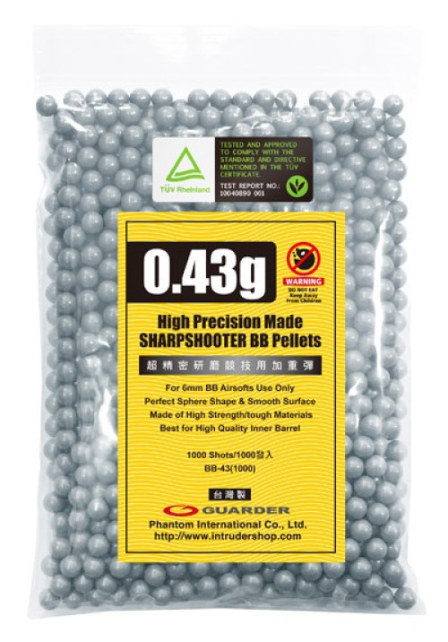 Busta da 430g di Pallini da 0.43g (BB-43 Guarder)