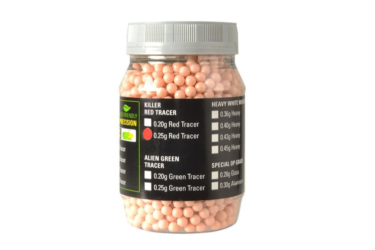 Bottiglia Pallini 0.25 Traccianti RED 2000 bb (BU-TR25RD MadBull)