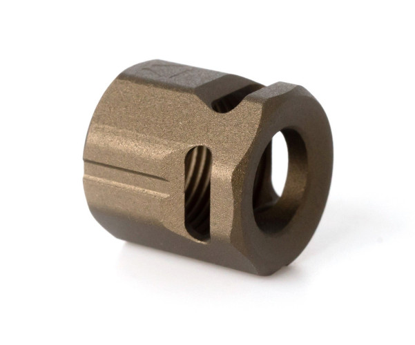 S.I. Circular Micro Threaded Barrel Comp - Flat Dark Earth (MB-SI-MC-CIRCLE Madbull)