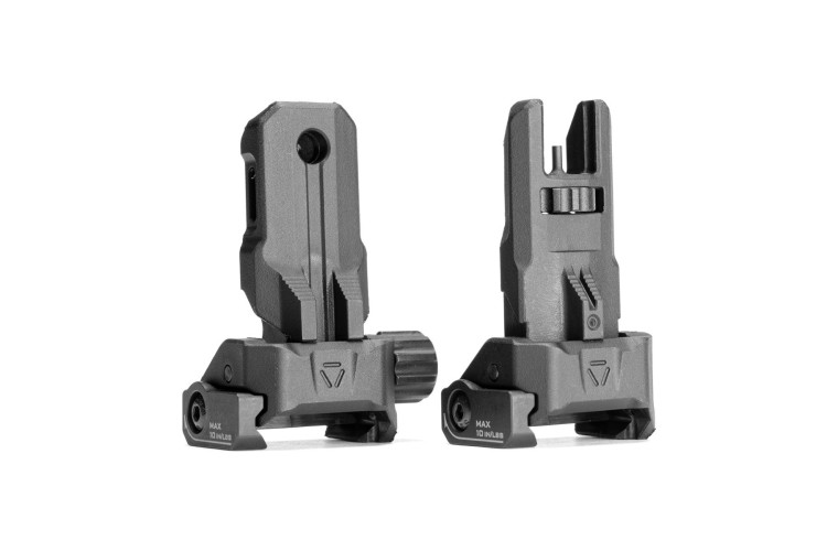 Strike Polymer Backup Sights - Black (MB-SI-SPBUS Madbull)