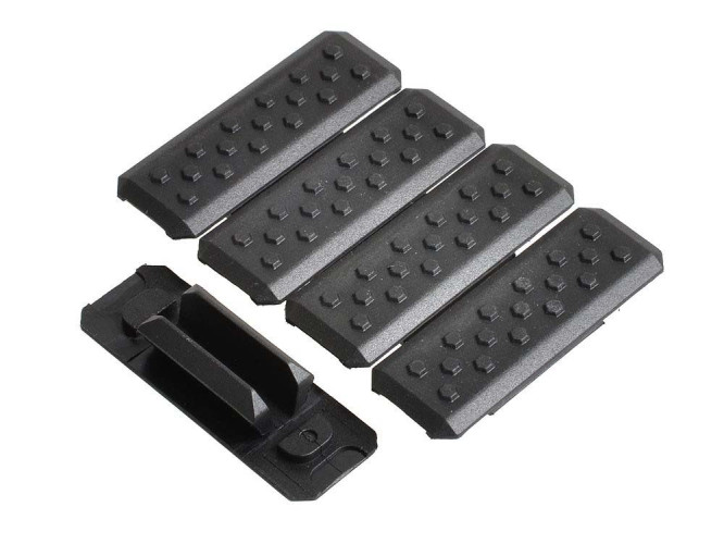 Set de 5 M-Lok Cover V1 Neri (MLOK-COVERV1-BK MadBull)