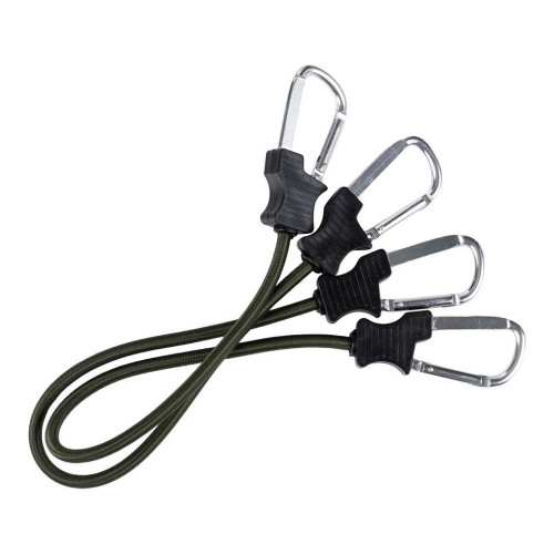 Carabiner Bungee Cords - 24inch/60cm - Green (419201 Fosco)