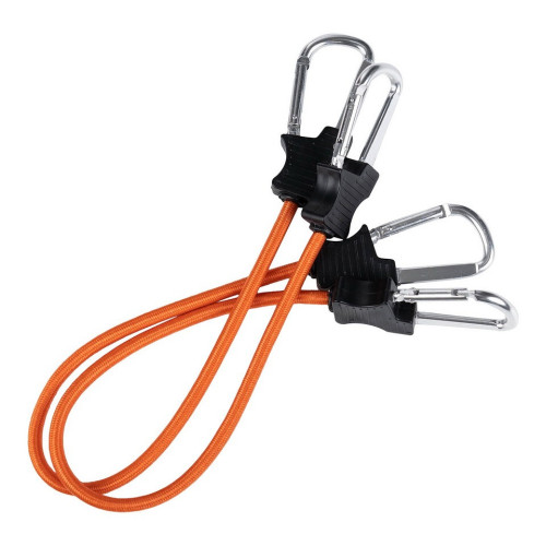 Carabiner Bungee Cords - 24inch/60cm - Orange (419201 Fosco)