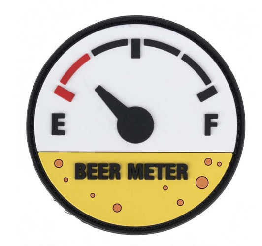 Patch in PVC - 8x8cm - Beer Meter (444190-7479 101 Inc.)